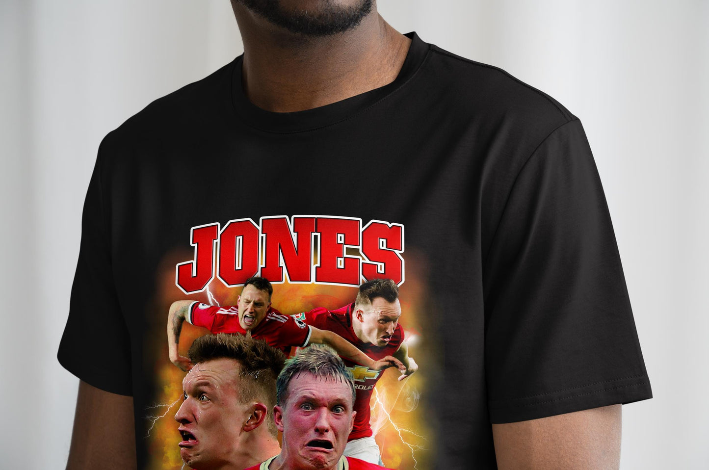 Phil Jones Funny Homage | Manchester United T Shirt | MUFC | Football | Soccer | Man Utd Fan | Manchester United Gift