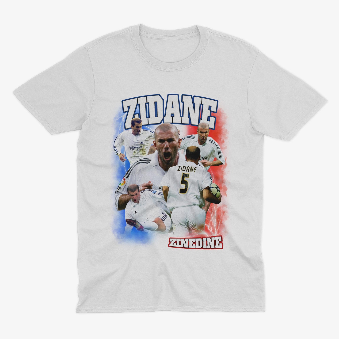 Zinedine Zidane Real Madrid Homage | Real Madrid T Shirt | France Football | France Gift | Zidane T Shirt | Zidane France Zidane Real Madrid