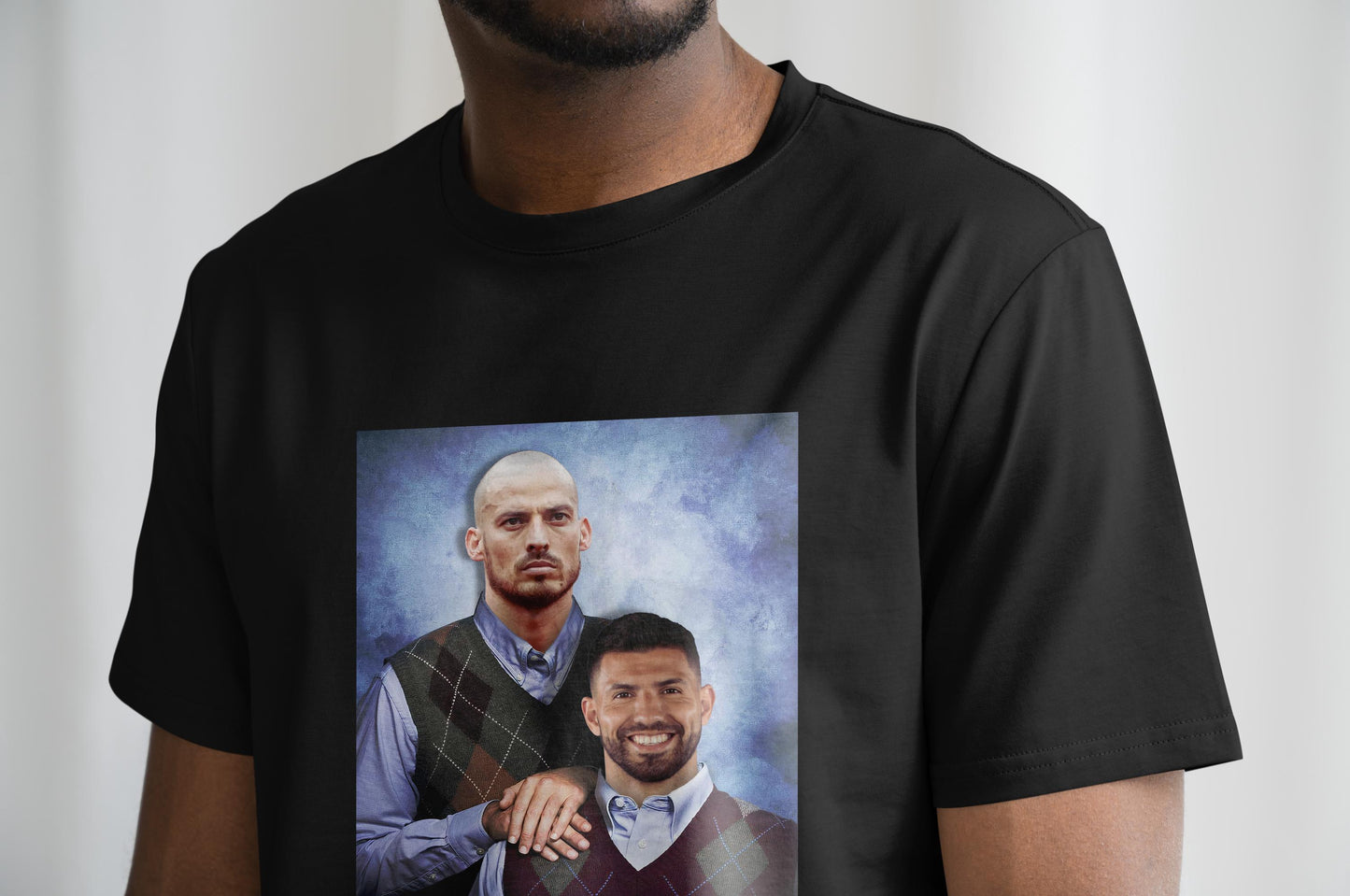 David Silva & Sergio Aguero T Shirt | Man City Gift | Man City T Shirt | MCFC | Manchester City Gift