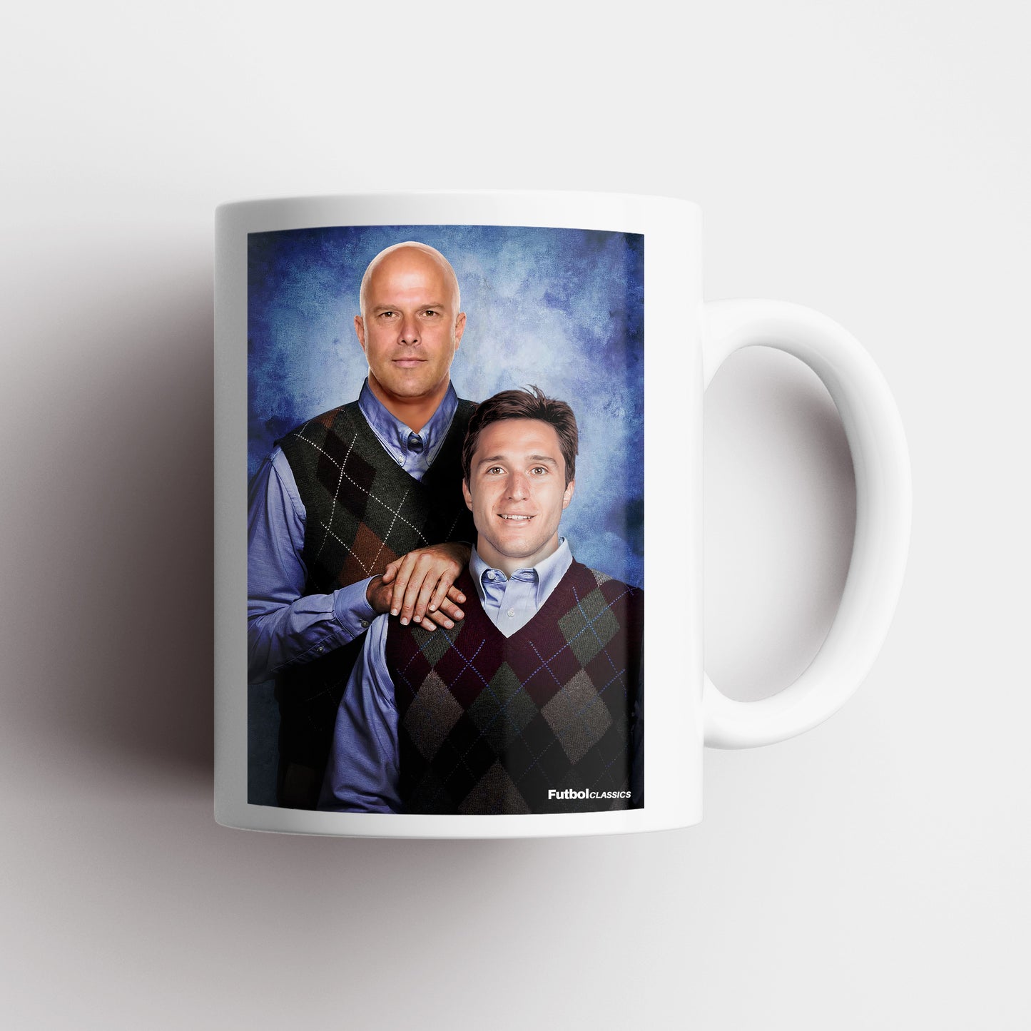 Arne Slot & Fredrico Chiesa football mug Liverpool gift