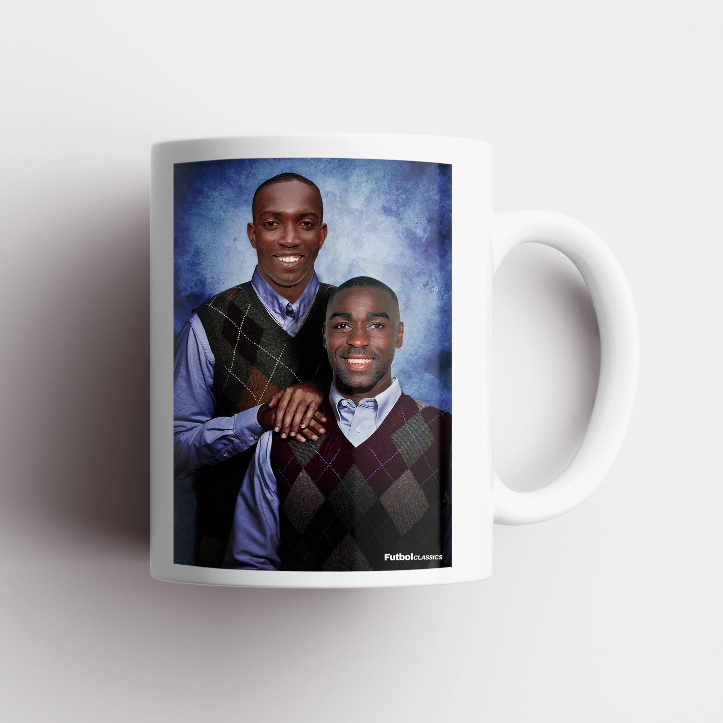 Dwight Yorke & Andy Cole football mug Manchester United gift