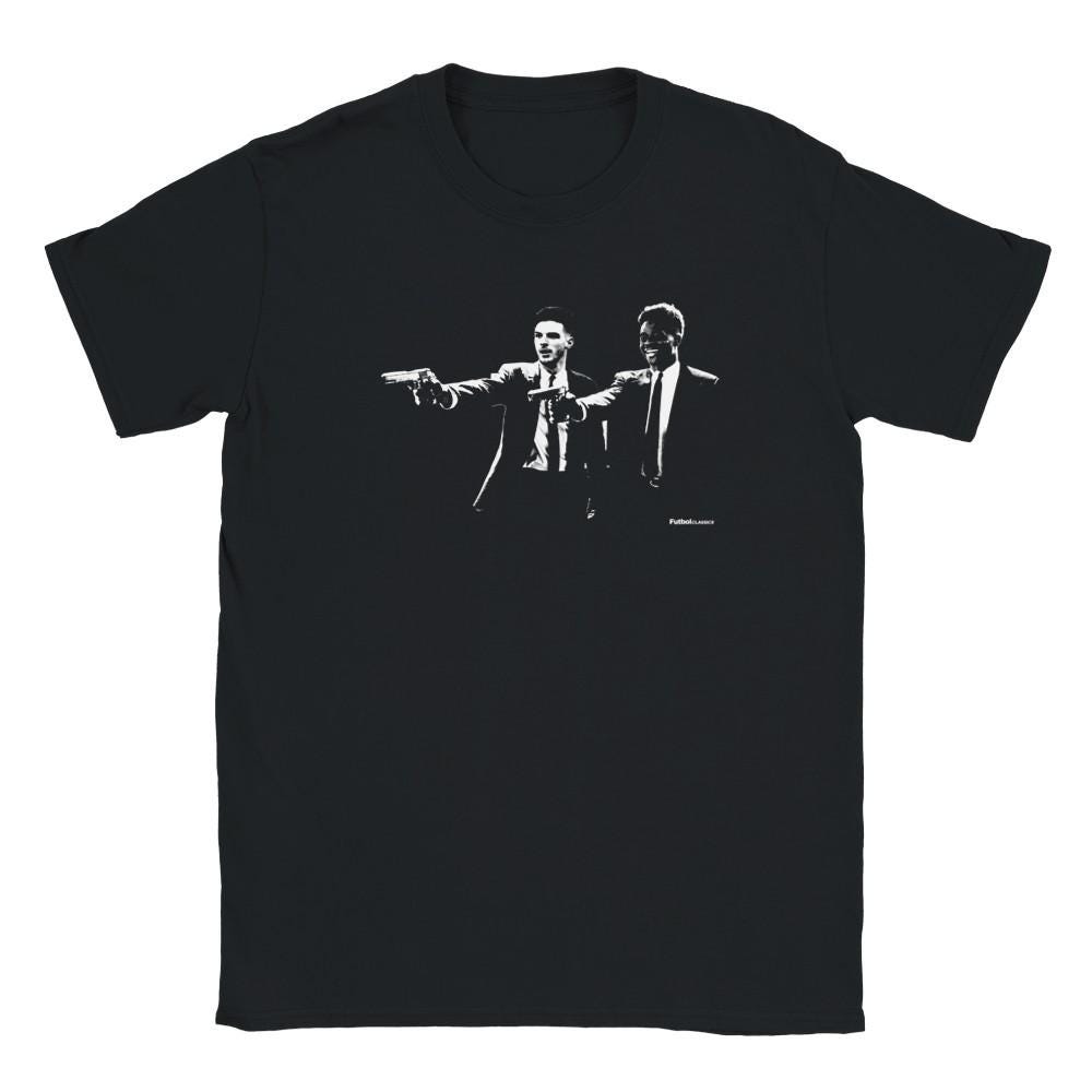 Declan Rice & Bukayo Saka Pulp Fiction Style T Shirt | Arsenal England T Shirt | Arsenal Fan | Arsenal Shirt | Funny Arsenal Tee