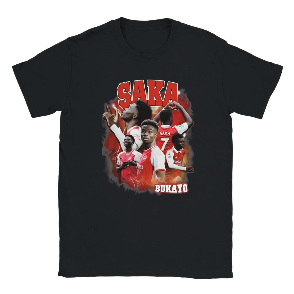 Bukayo Saka Homage | Arsenal T Shirt | AFC | Football | Soccer | Arsenal Fan | Arsenal Gift
