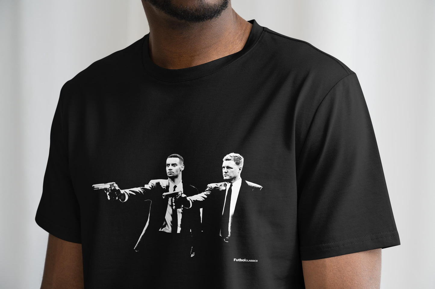 Alexander Isak & Eddie Howe Pulp Fiction Style T Shirt | Newcastle T Shirt | Nufc | Geordie T Shirt | Funny Football Tee | Toon Army