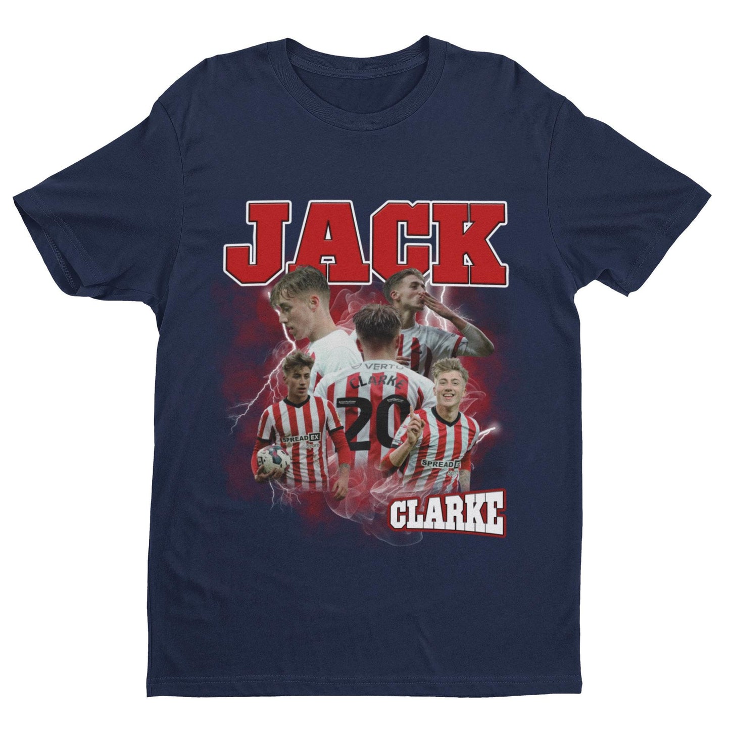 Jack Clarke Homage | Sunderland T Shirt | SAFC | Football | Soccer | Sunderland Fan | Sunderland Gift