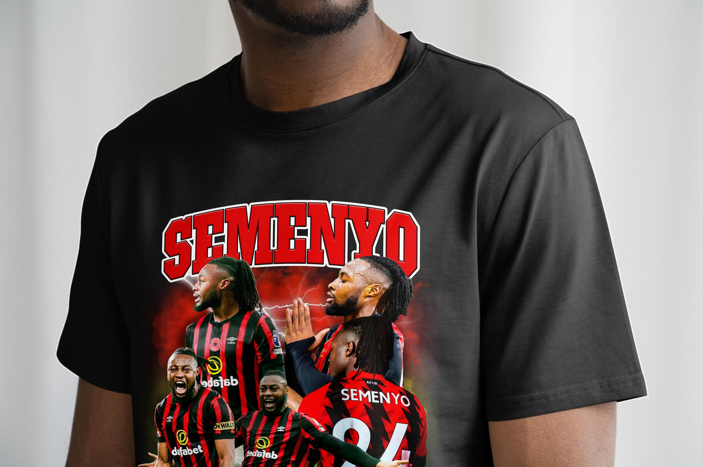 Antoine Semenyo Homage | Bournemouth T Shirt | Bournemouth FC | Semenyo T Shirt | Football T Shirt | Bournemouth Fan Bournemouth Gift Ghana