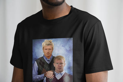 David Beckham & Paul Scholes T Shirt | Man UTD Gift | Man UTD T Shirt | MUFC | Manchester United Gift