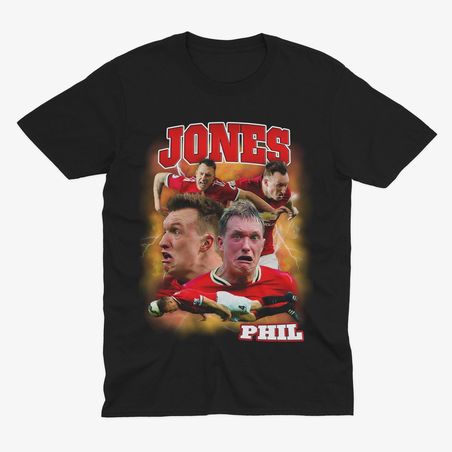 Phil Jones Funny Homage | Manchester United T Shirt | MUFC | Football | Soccer | Man Utd Fan | Manchester United Gift