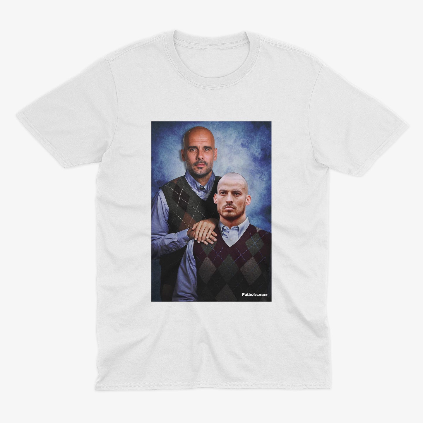Pep Guardiola & David Silva T Shirt | Man City Gift | Man City T Shirt | MCFC | Manchester City Gift