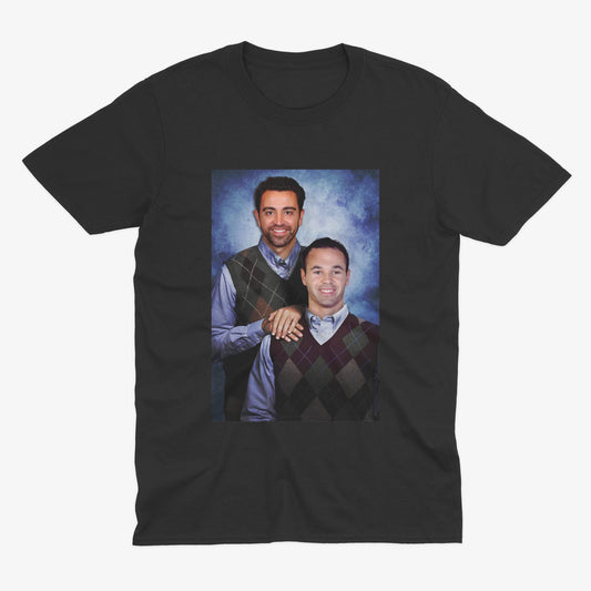 Xavi & Iniesta T Shirt | Barcelona Gift | Barcelona T Shirt | FCB | Barcelona Football Gift | Barcelona Fan