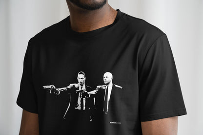 Arne Slot & Virgil Van Dijk Pulp Fiction Style T Shirt | Liverpool T Shirt | LFC | Liverpool FC T Shirt | Scouser | Anfield | Liverpool Fan
