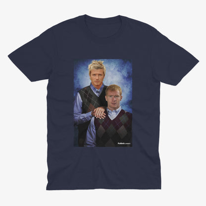 David Beckham & Paul Scholes T Shirt | Man UTD Gift | Man UTD T Shirt | MUFC | Manchester United Gift