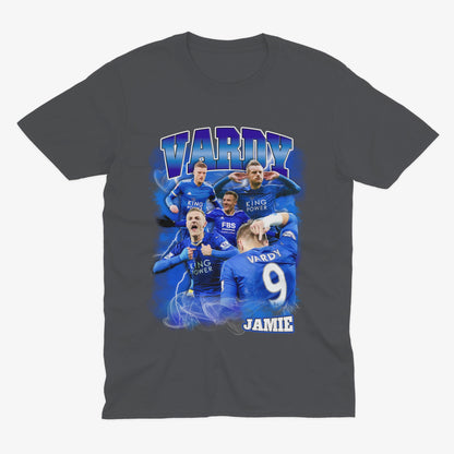 JAMIE VARDY Homage | Leicester City T Shirt | LCFC | Football | Leicester City Fan | Leicester City Gift |  King Power | Leicester Shirt