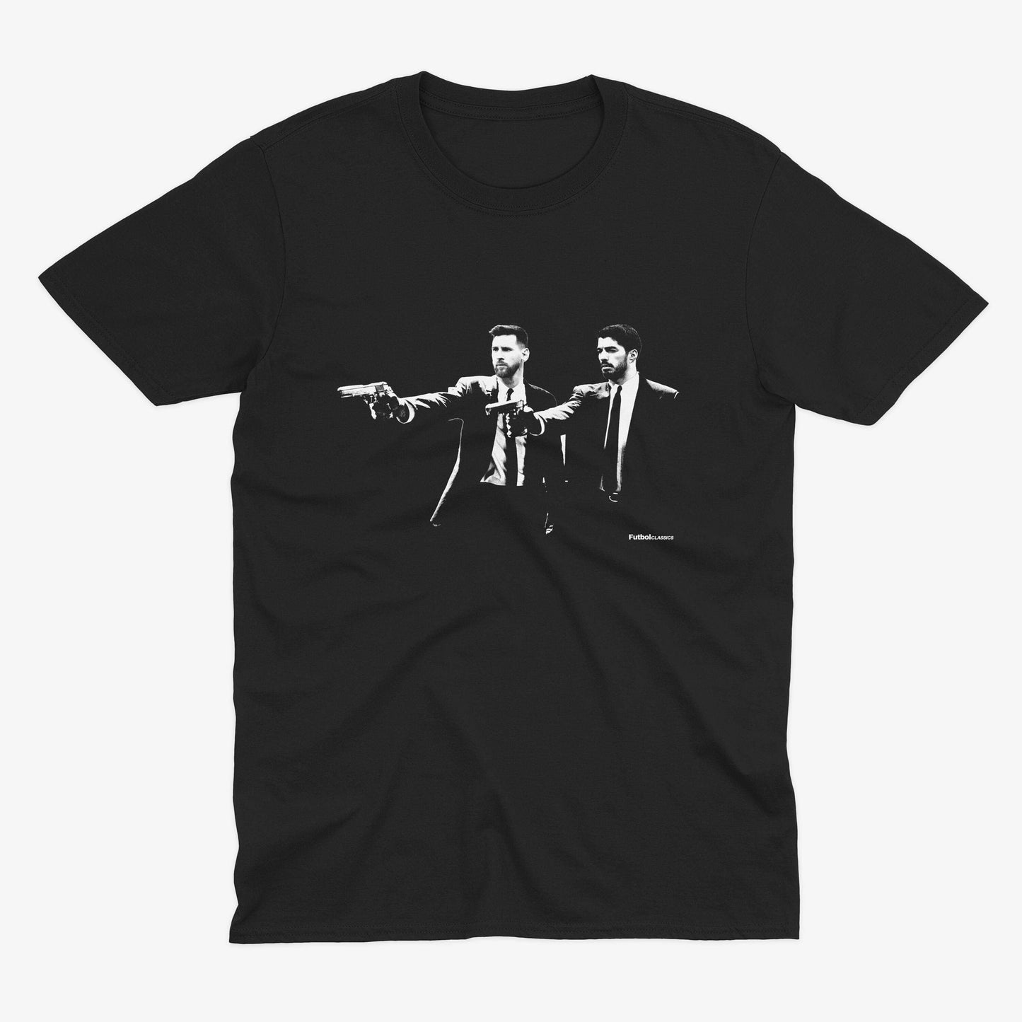 Lionel Messi & Luis Suarez Pulp Fiction Style T Shirt | Barcelona T Shirt | Barcelona Fan | FC Barcelona T Shirt |  Lionel Messi T Shirt