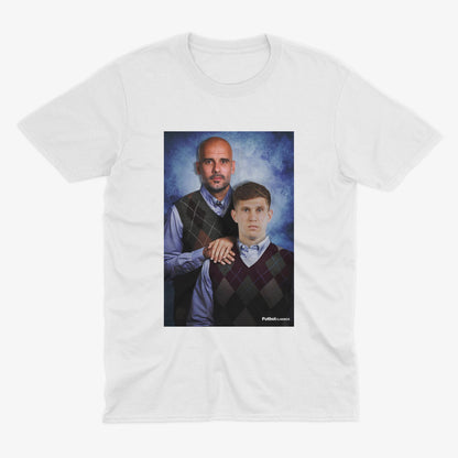 Pep Guardiola & John Stones T Shirt | Man City Gift | Man City T Shirt | MCFC | Manchester City Gift | Pep Guardiola Man City