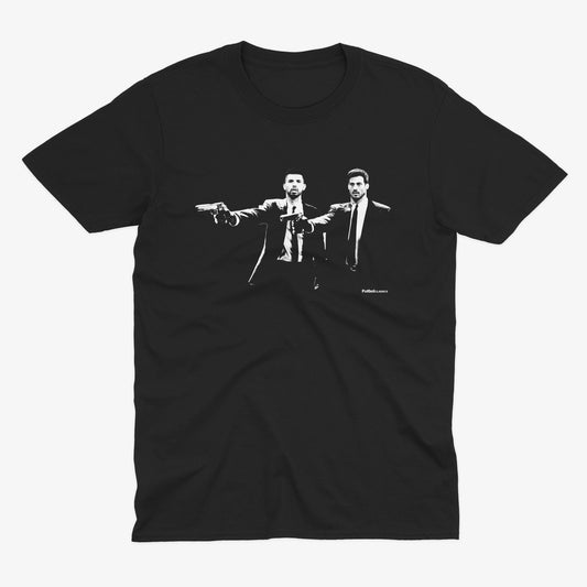 Sergio Aguero & David Silva Pulp Fiction Style  T Shirt | Man City T Shirt | Man City Fan | Man City Gift | Sergio Aguero T Shirt | MCFC
