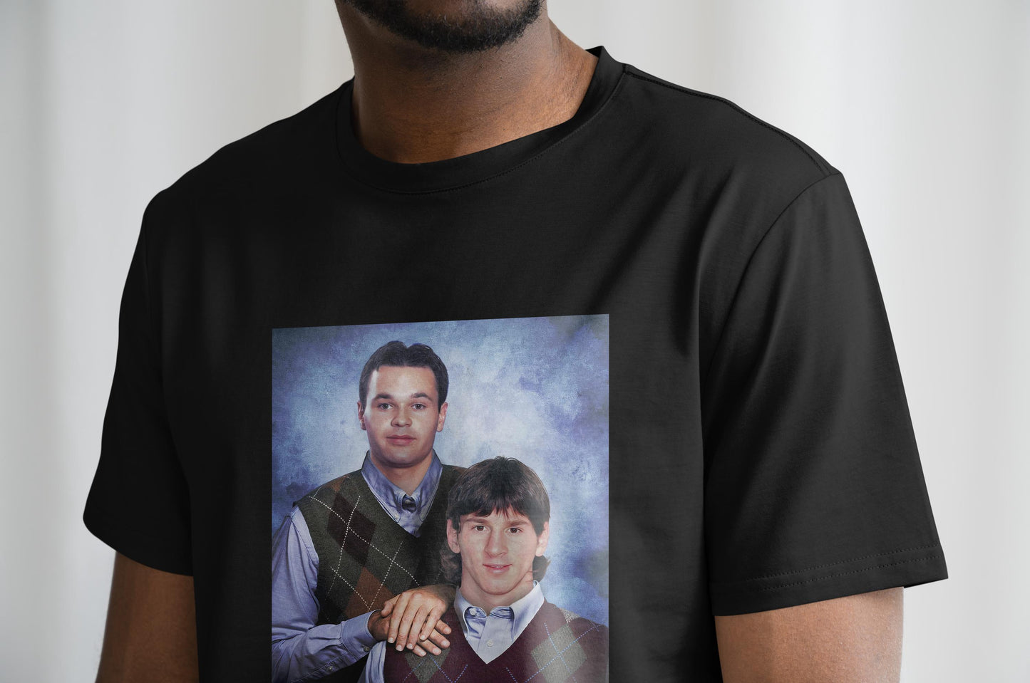 Andrés Iniesta & Lionel Messi T Shirt | Barcelona T Shirt | Lionel Messi Barcelona | Barcelona Shirt | Iniesta and Messi | FC Barcelona Gift