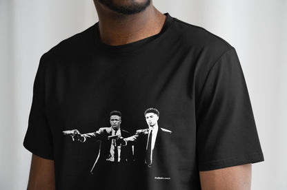 Vini Jr & Jude Bellingham Pulp Fiction Style T Shirt | Real Madrid T Shirt | Real Madrid FC T Shirt | Bernabeu | Real Madrid Fan