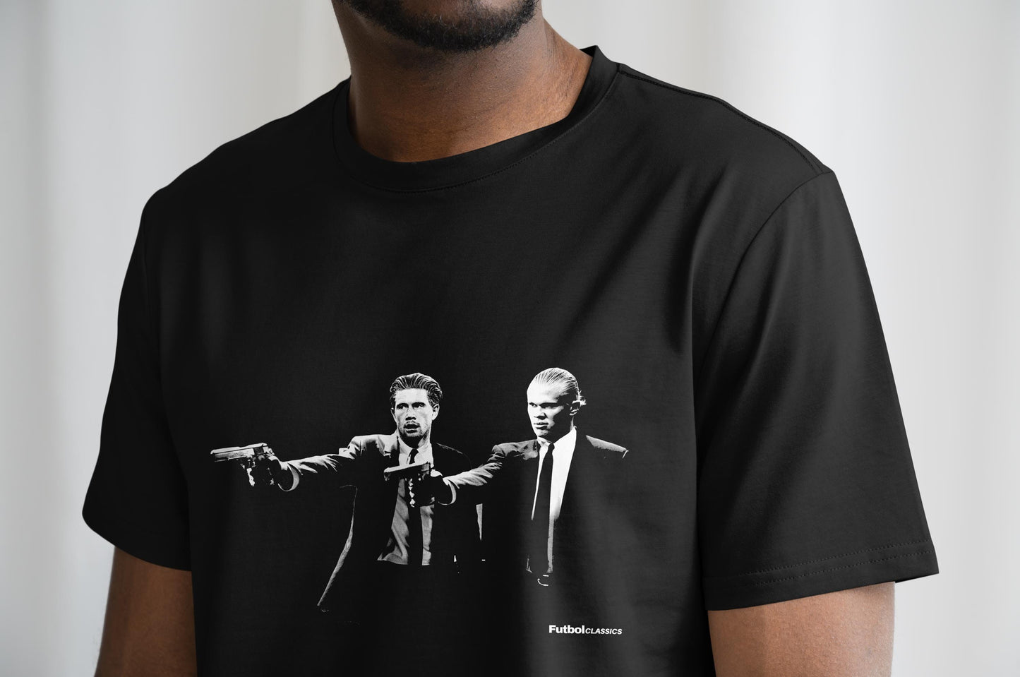 Erling Haaland & Kevin De Bruyne Pulp Fiction Style  T Shirt | Man City T Shirt | Man City Fan | Man City Gift