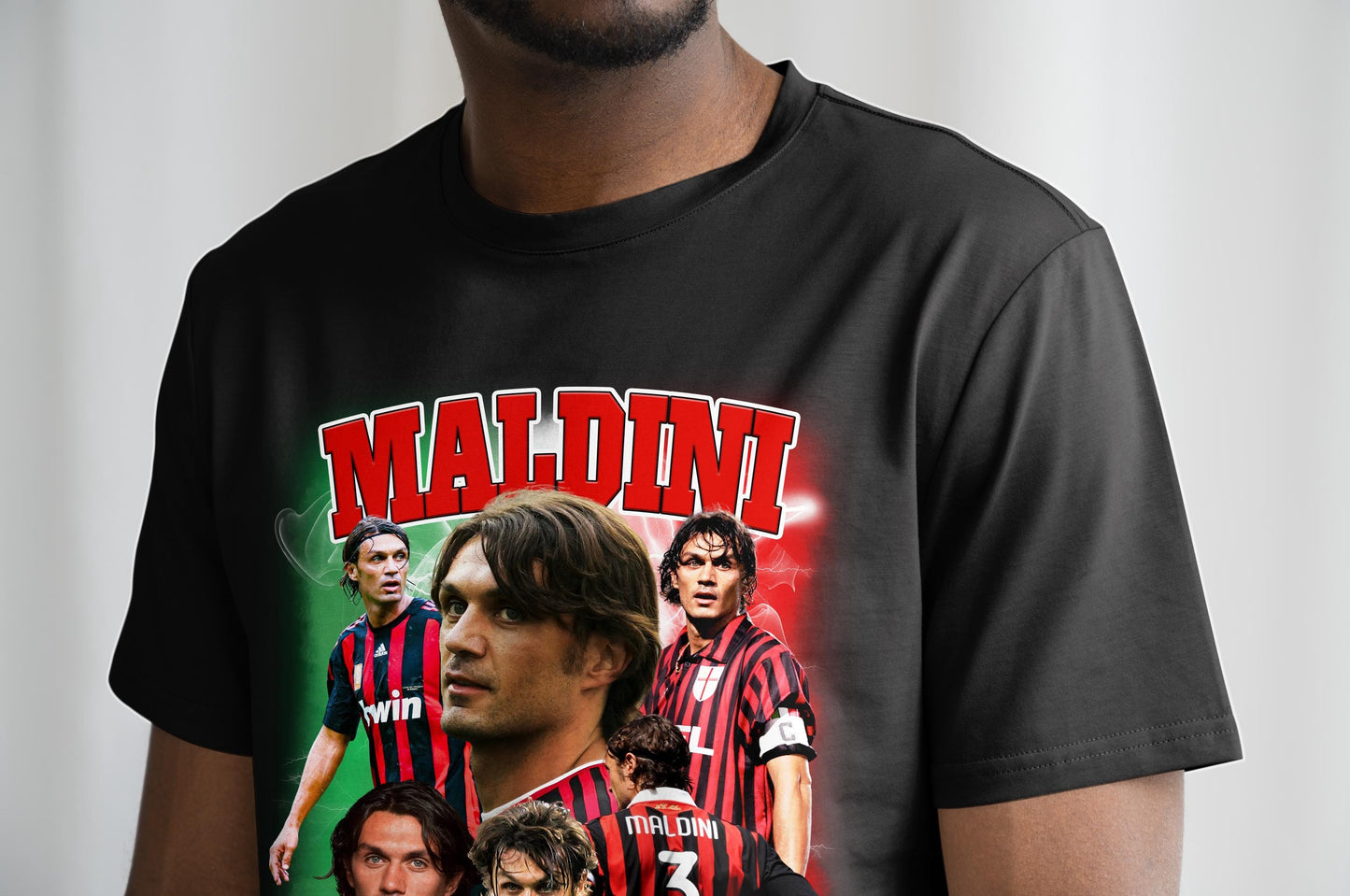 Paolo Maldini Homage | AC MILAN T Shirt | AC Milan Shirt | Italian Football | Italy | Maldini Italy | Italian Football | The Rossoneri