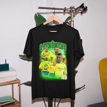 Ronaldo Brazil Homage | Brazil T Shirt | R9 T Shirt | Ronaldo Nazario | O Fenomeno | R9 Gift | Brazil World Cup Brazil Football Real Madrid