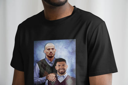 David Silva & Sergio Aguero T Shirt | Man City Gift | Man City T Shirt | MCFC | Manchester City Gift
