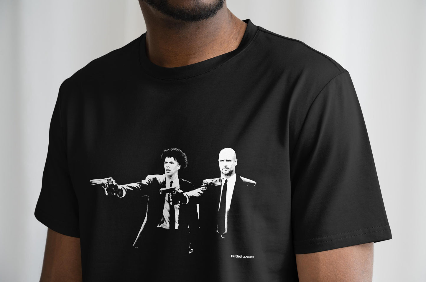 Rico Lewis & Pep Guardiola Pulp Fiction Style T Shirt | Man City T Shirt | Man City Fan | Man City Gift | Man City T Shirt | MCFC