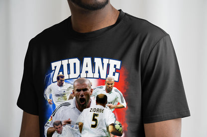 Zinedine Zidane Real Madrid Homage | Real Madrid T Shirt | France Football | France Gift | Zidane T Shirt | Zidane France Zidane Real Madrid