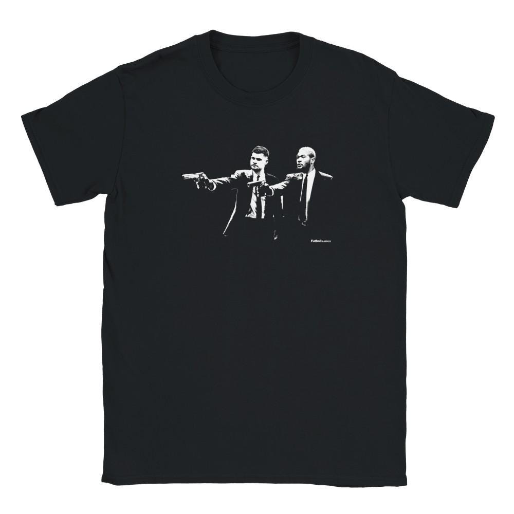 Joelinton & Bruno Guimaraes Pulp Fiction Style T Shirt | Newcastle T Shirt | Nufc | Geordie T Shirt | Funny Football Tee