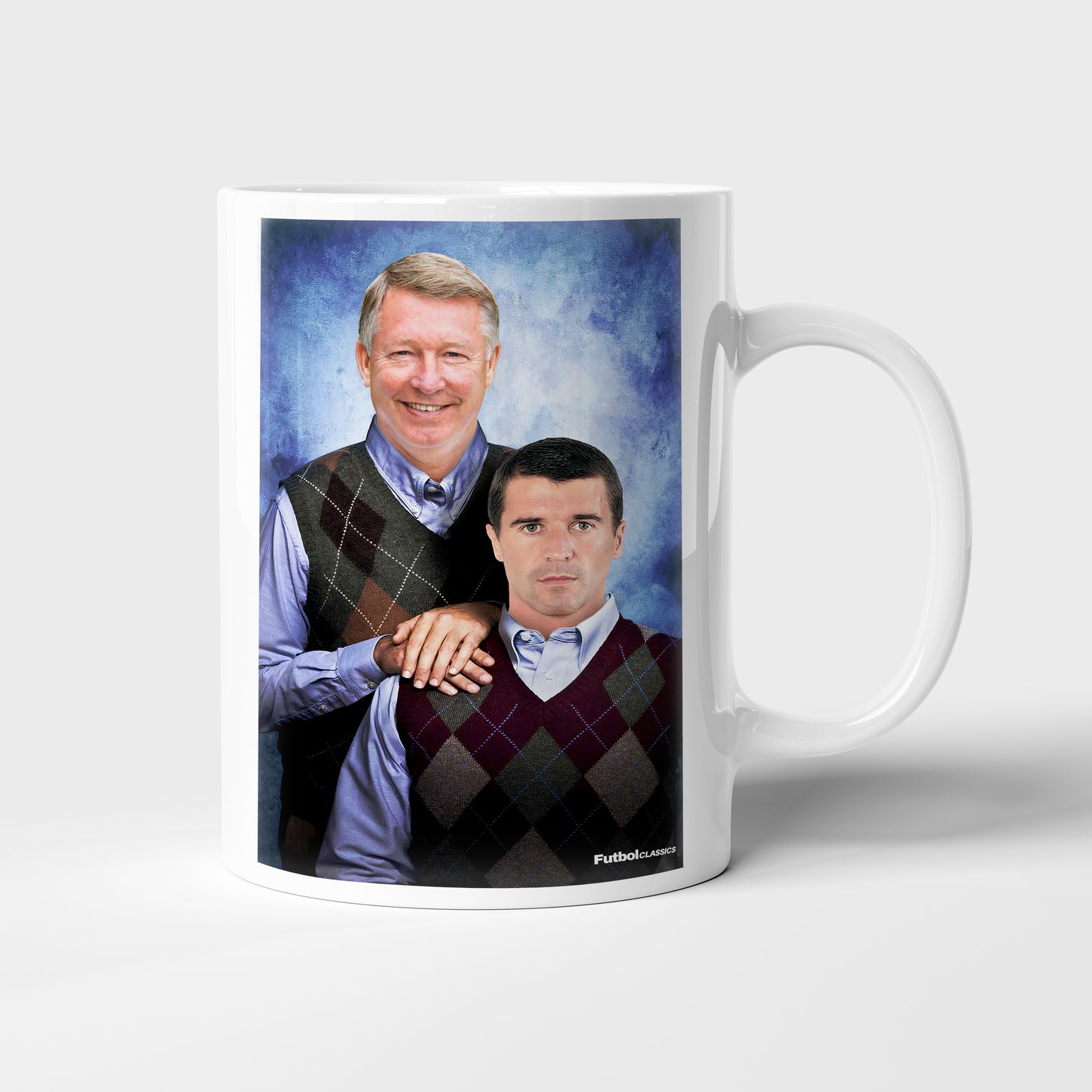 Alex Ferguson & Roy Keane football mug Manchester United gift