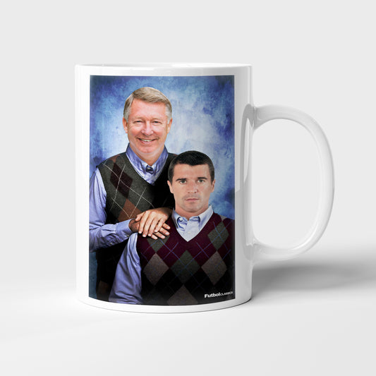 Alex Ferguson & Roy Keane football mug Manchester United gift