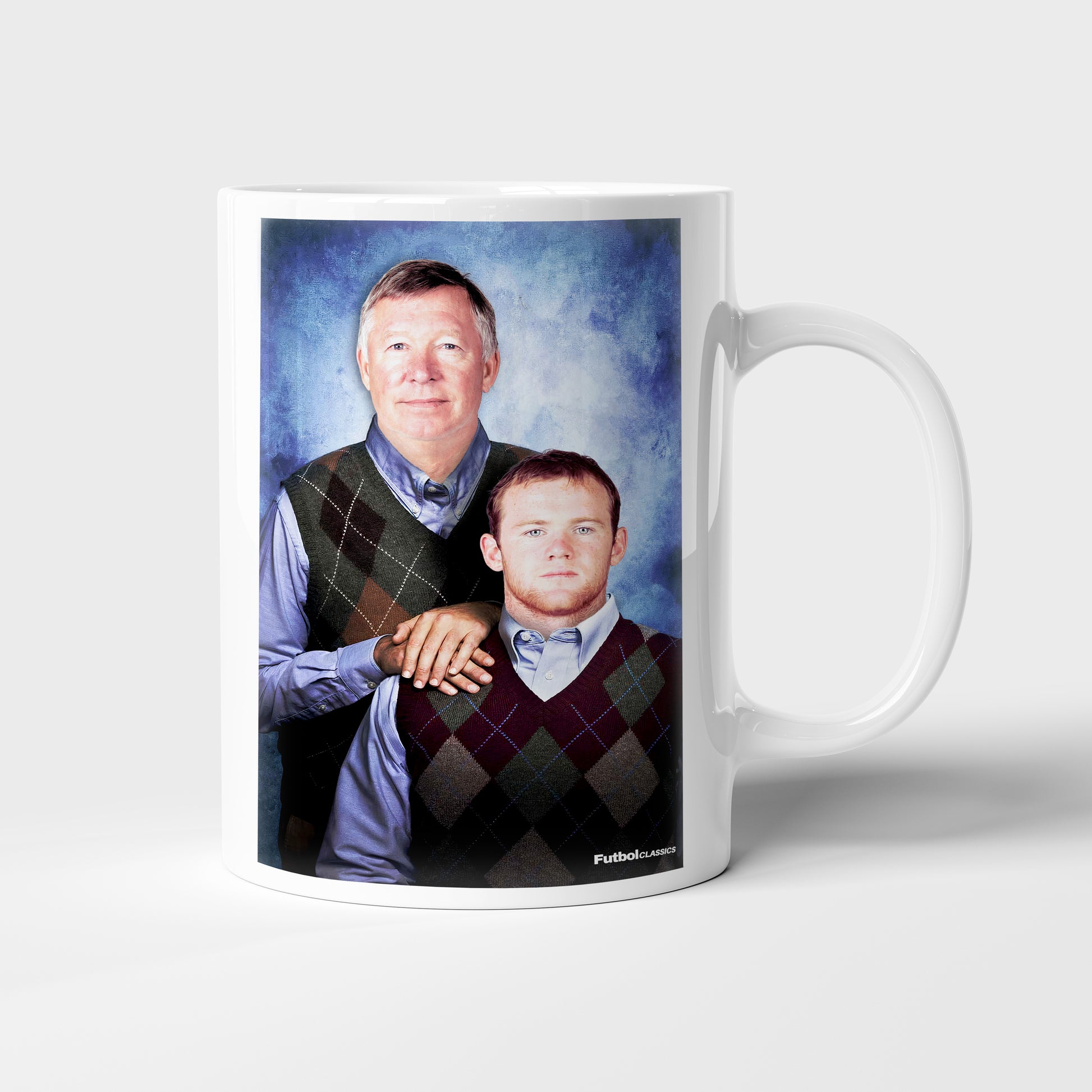 Alex Ferguson & Wayne Rooney football mug Manchester United gift