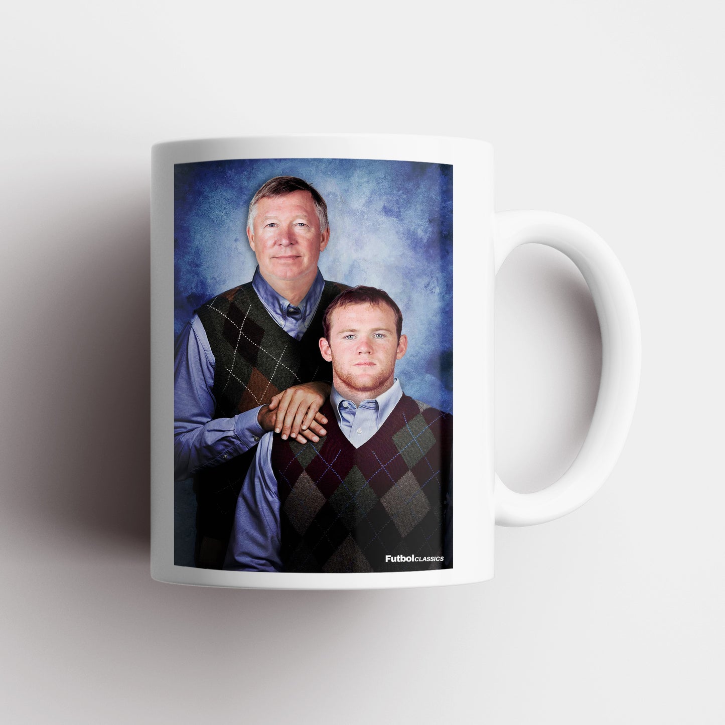 Alex Ferguson & Wayne Rooney football mug Manchester United gift