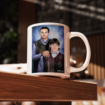 Andres Iniesta & Lionel Messi football mug Barcelona gift