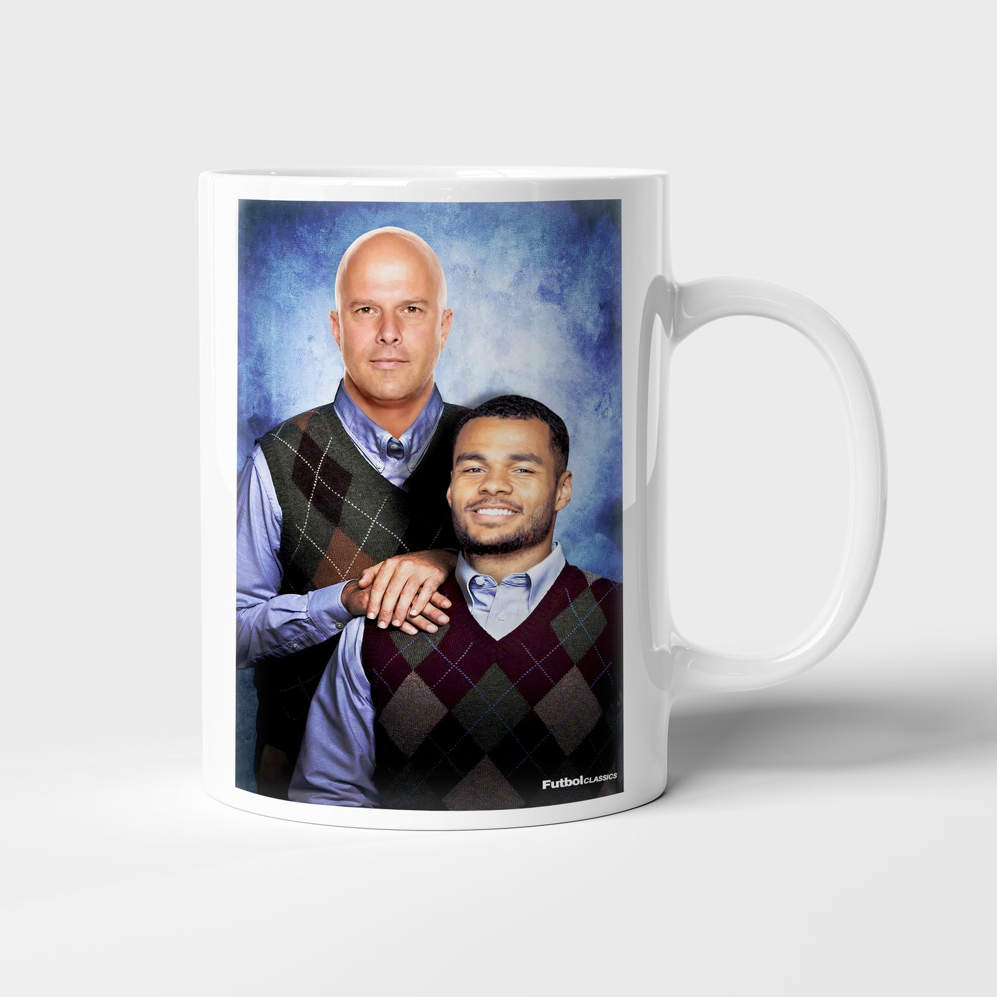 Arne Slot & Cody Gakpo football mug Liverpool gift