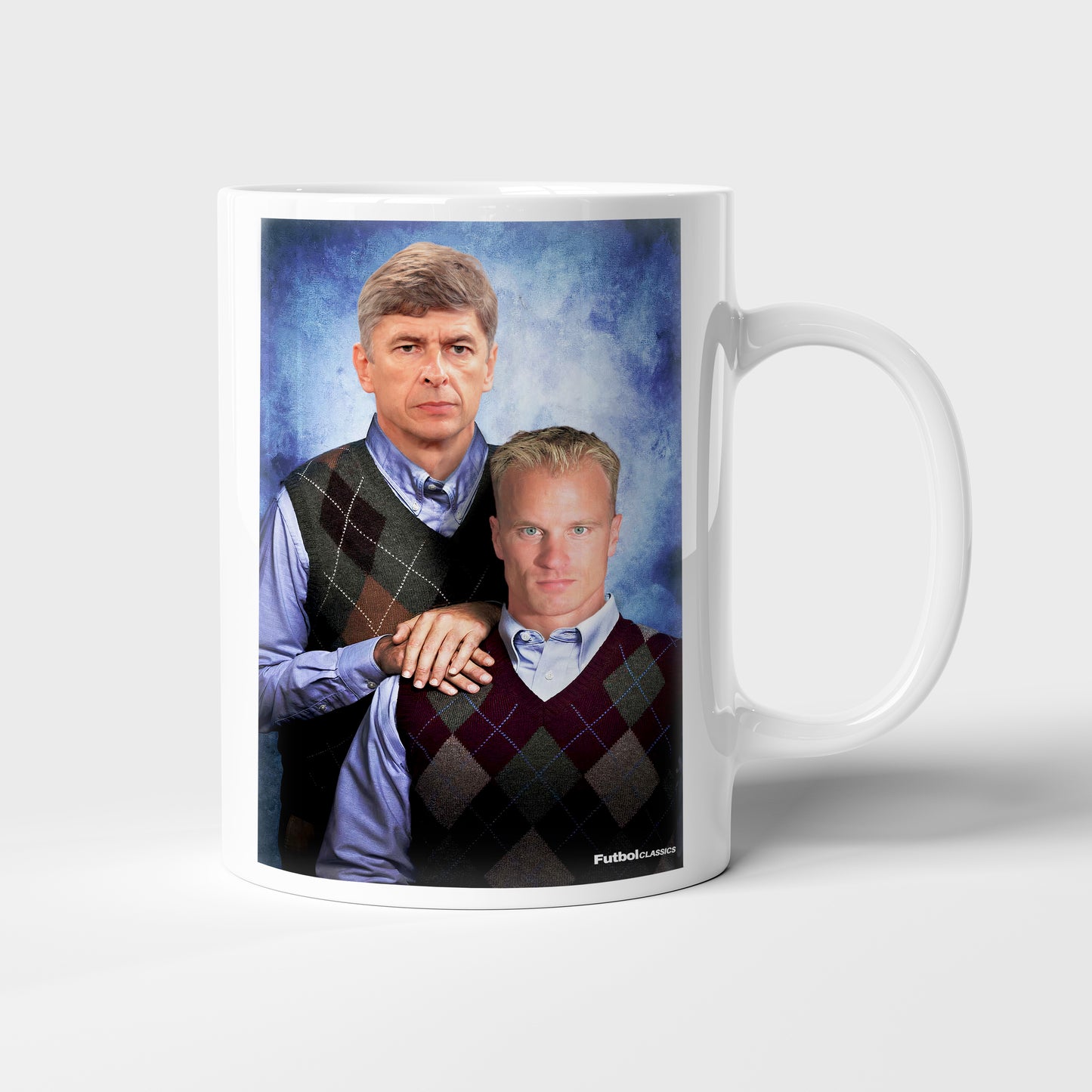 Arsene Wenger & Denis Bergkamp football mug Arsenal gift