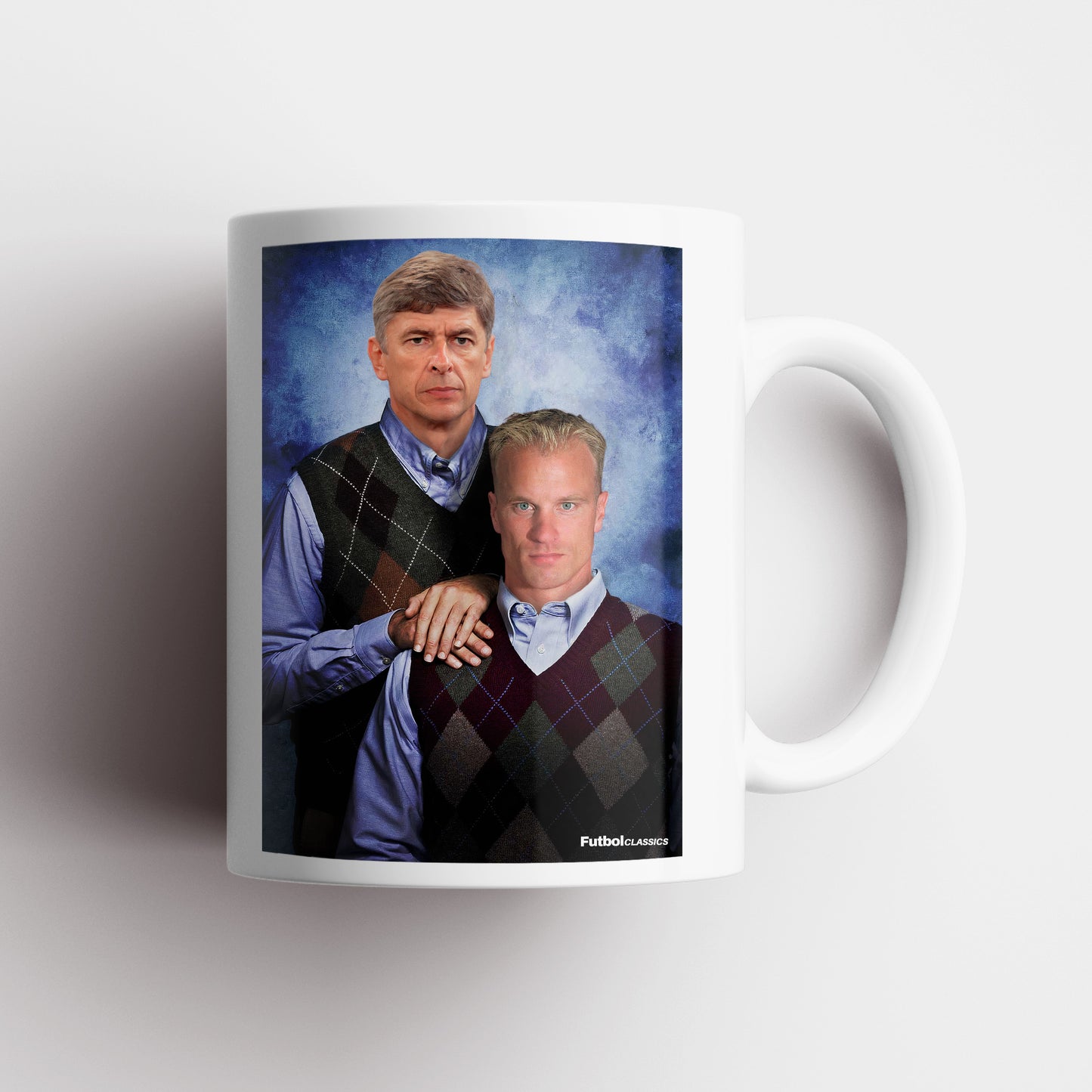 Arsene Wenger & Denis Bergkamp football mug Arsenal gift