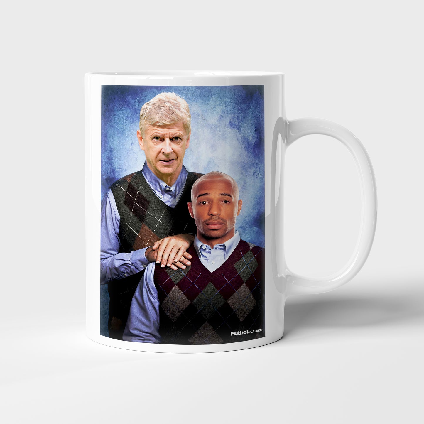 Arsene Wenger & Thierry Henry football mug Arsenal gift