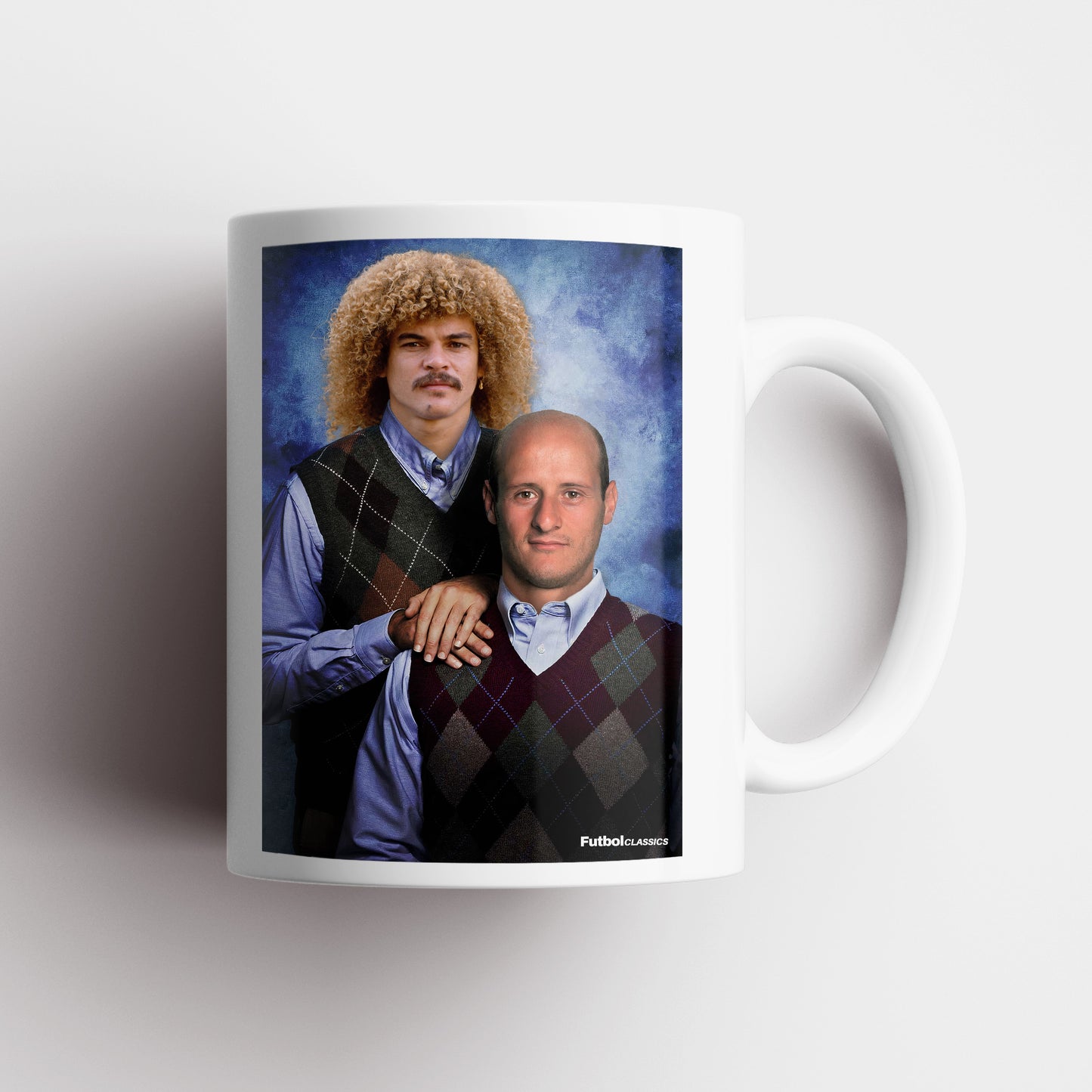 Carlos Valderrama & Attilio Lombardo football mug Football gift