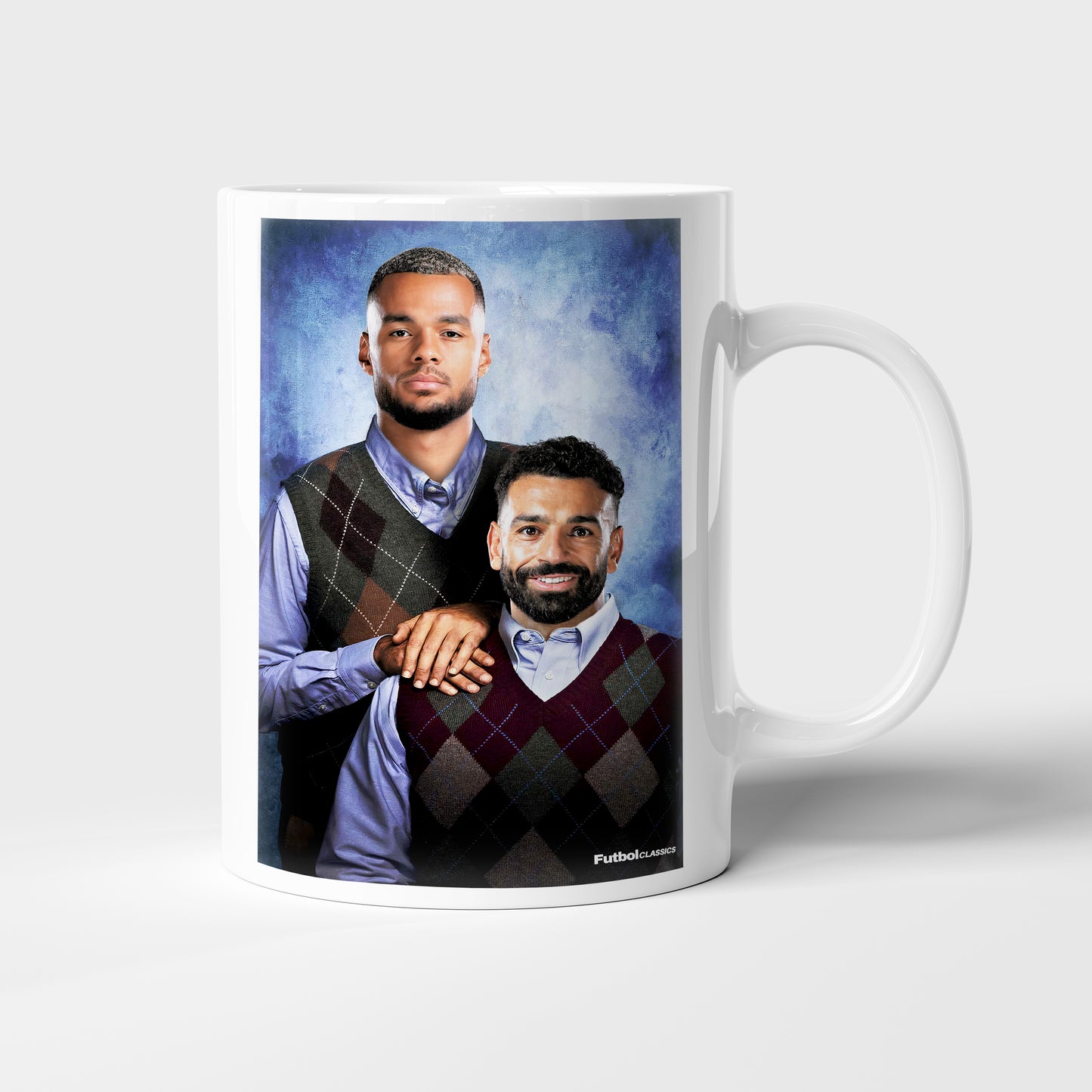 Cody Gakpo & Mo Salah football mug Liverpool gift