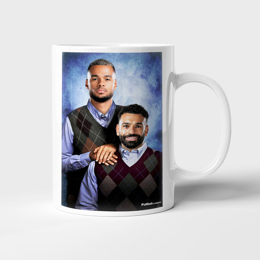 Cody Gakpo & Mo Salah football mug Liverpool gift
