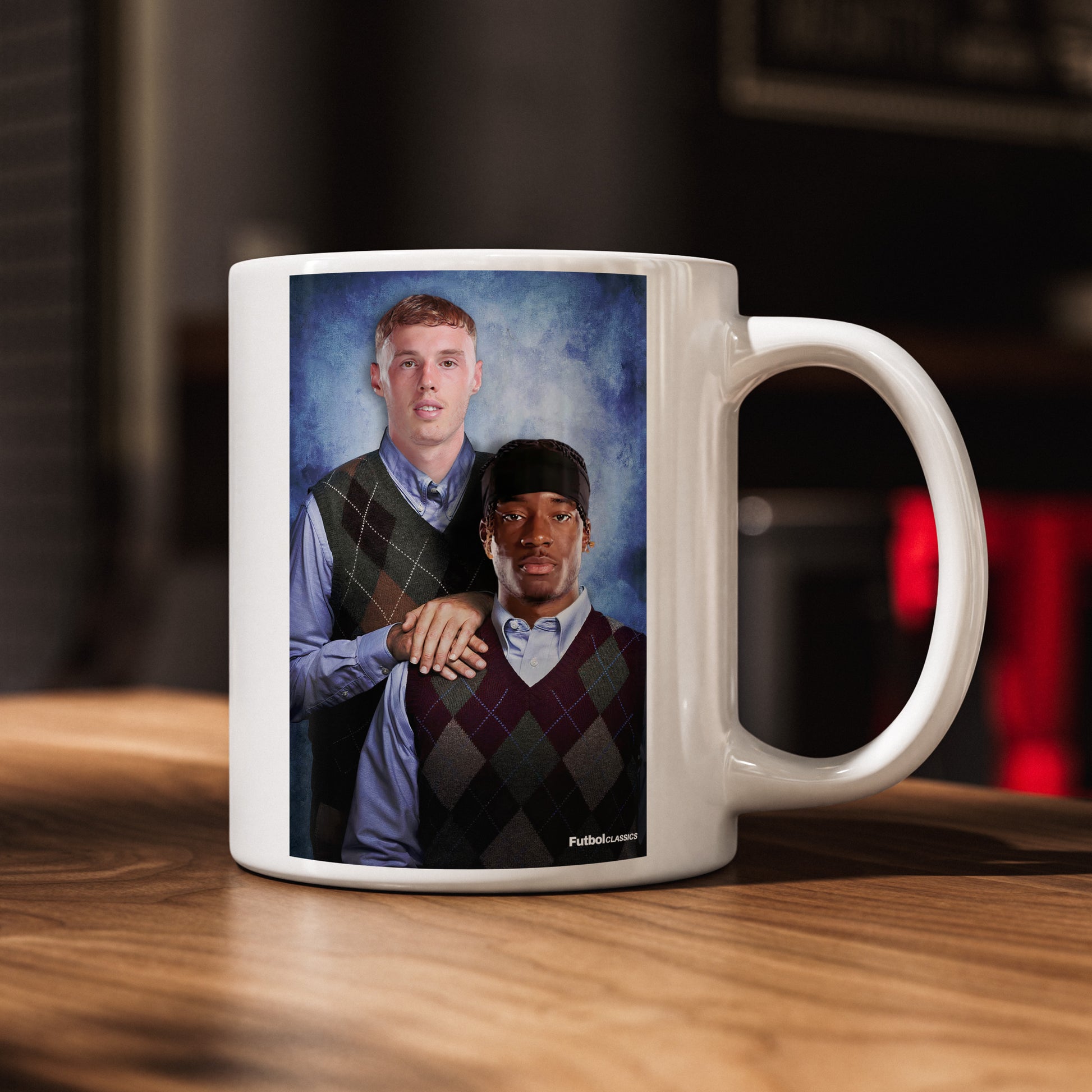Cole Palmer & Noni Madueke football mug Chelsea gift