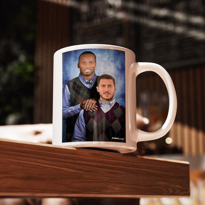 Didier Drogba & Eden Hazard football mug Chelsea gift