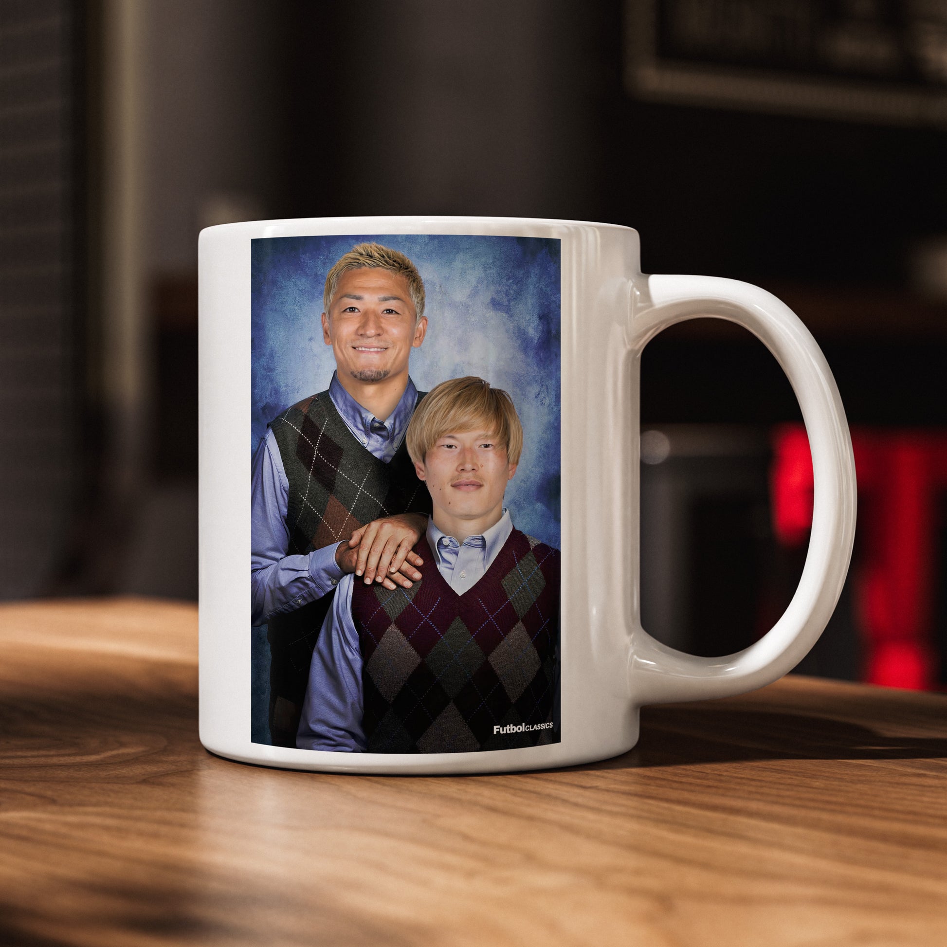 Daizen Maeda & Kyogo Furuhashi football mug Celtic gift