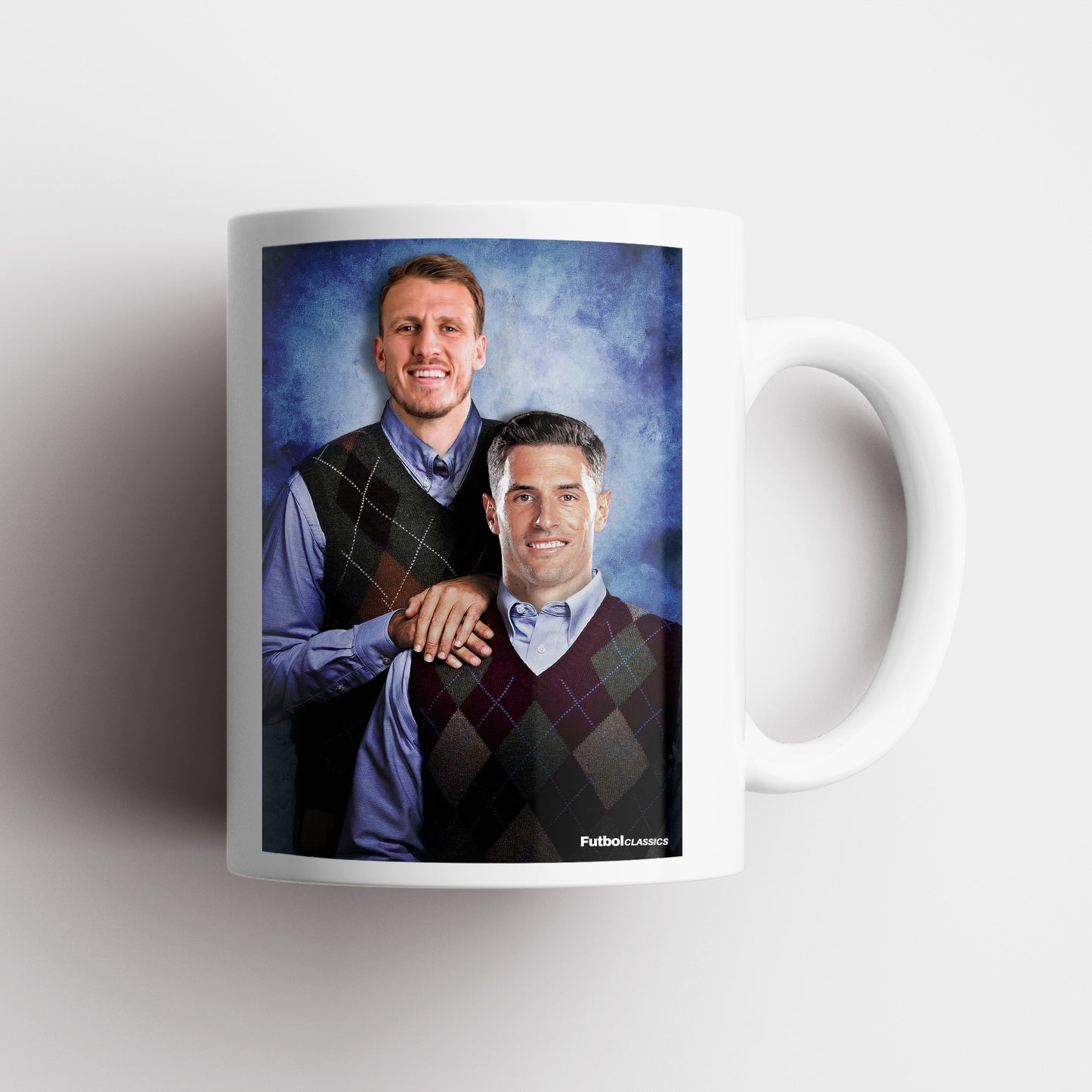 Dan Burn & Fabian Schar football mug Newcastle United gift