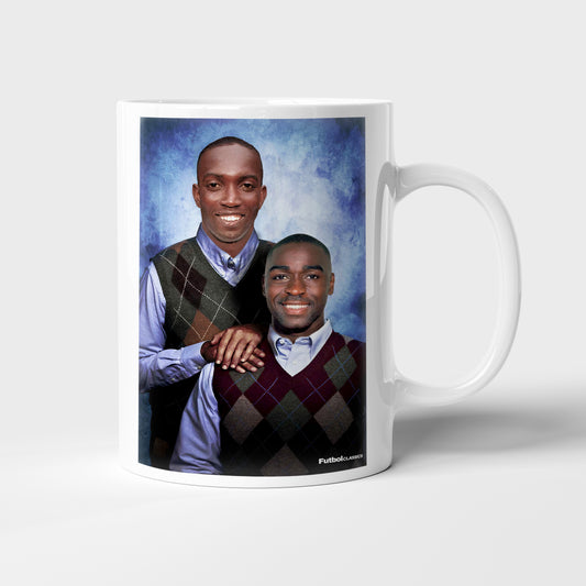 Dwight Yorke & Andy Cole football mug Manchester United gift
