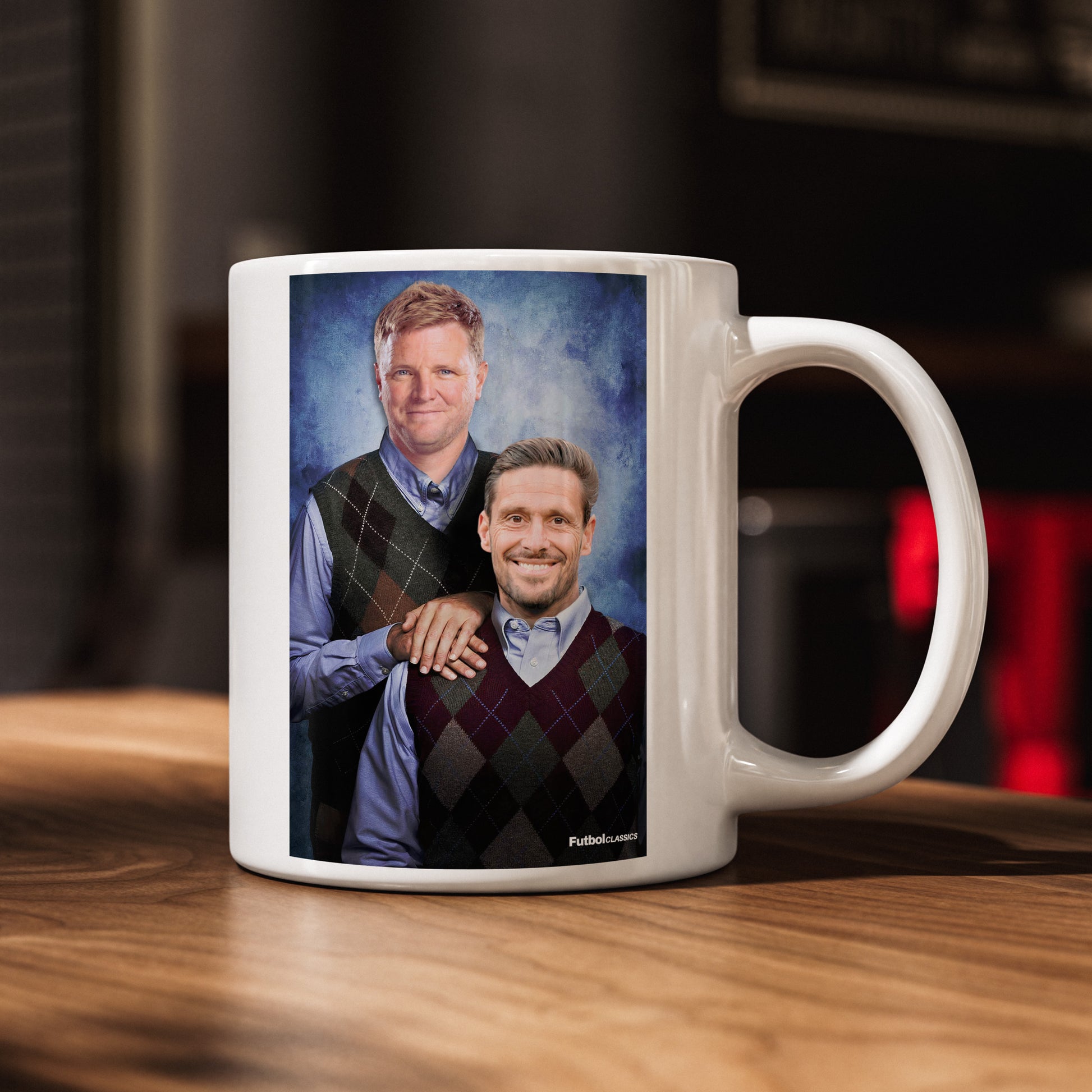 Eddie Howe & Jason Tindall football mug Newcastle United gift