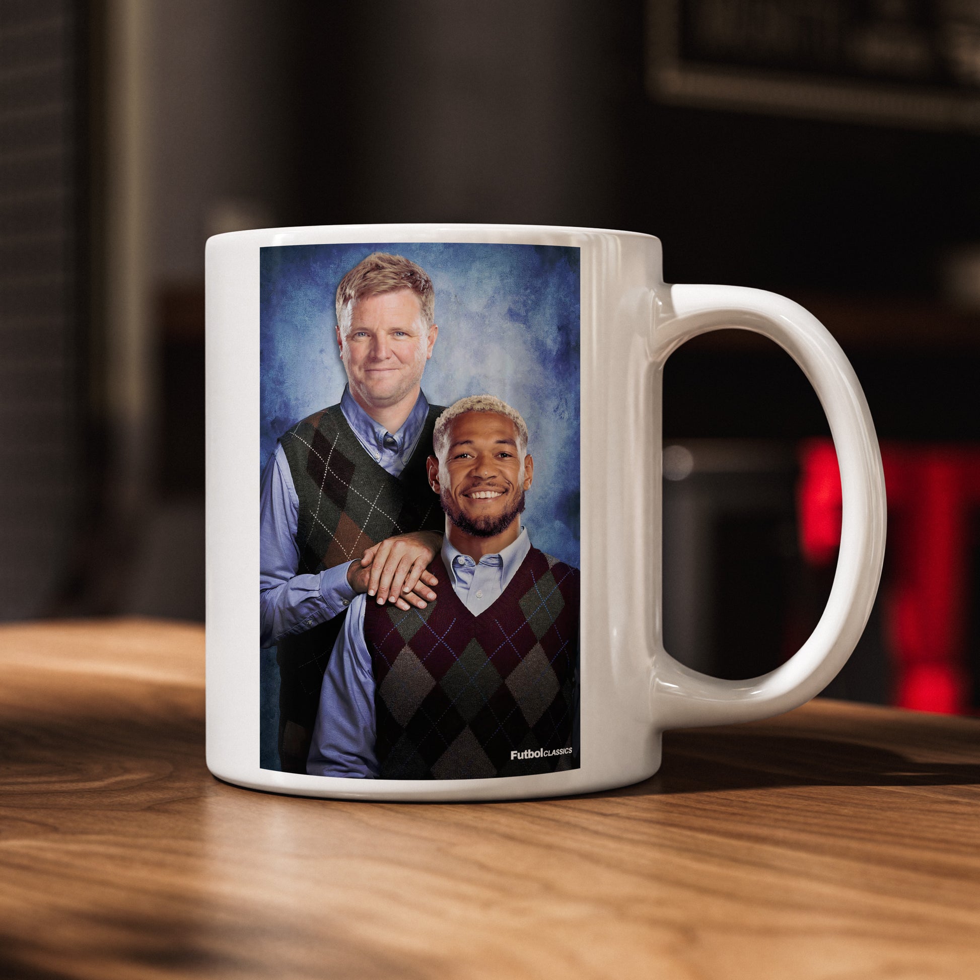 Eddie Howe & Joelinton football mug Newcastle United gift