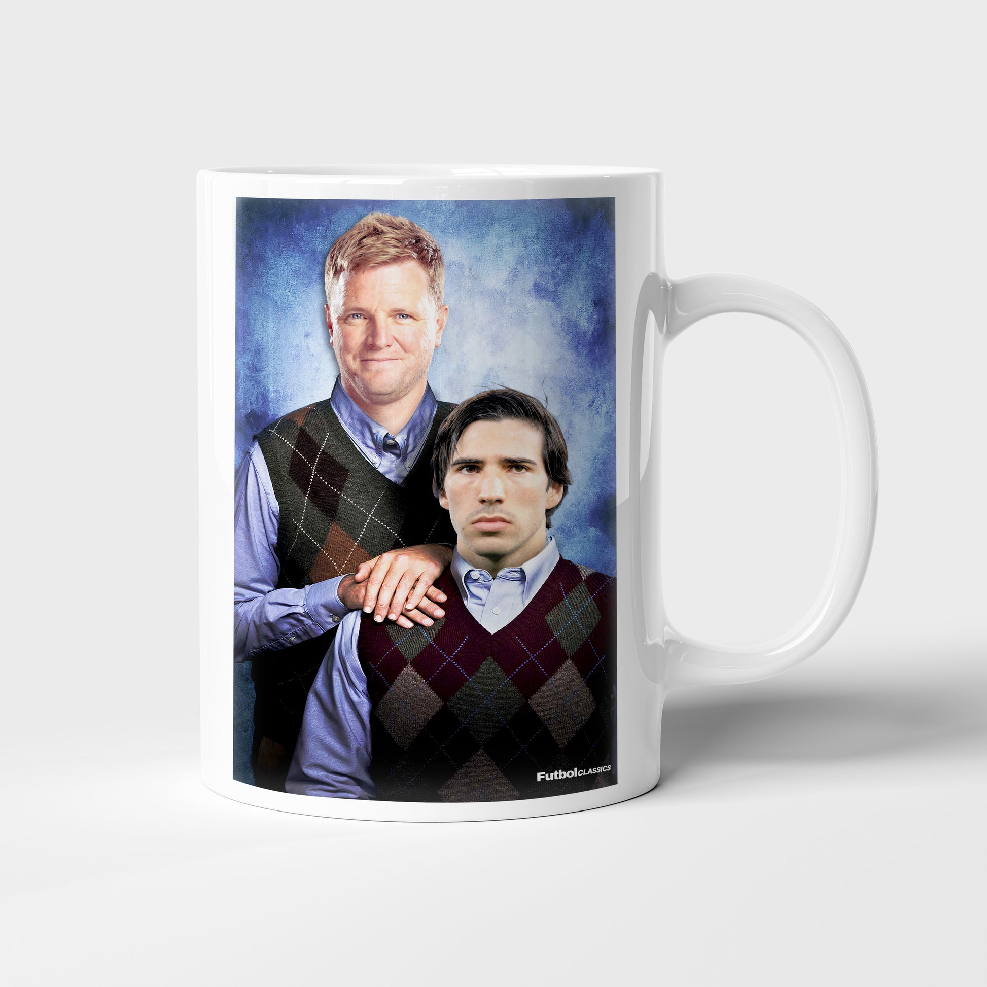 Eddie Howe & Sandro Tonali football mug Newcastle United gift
