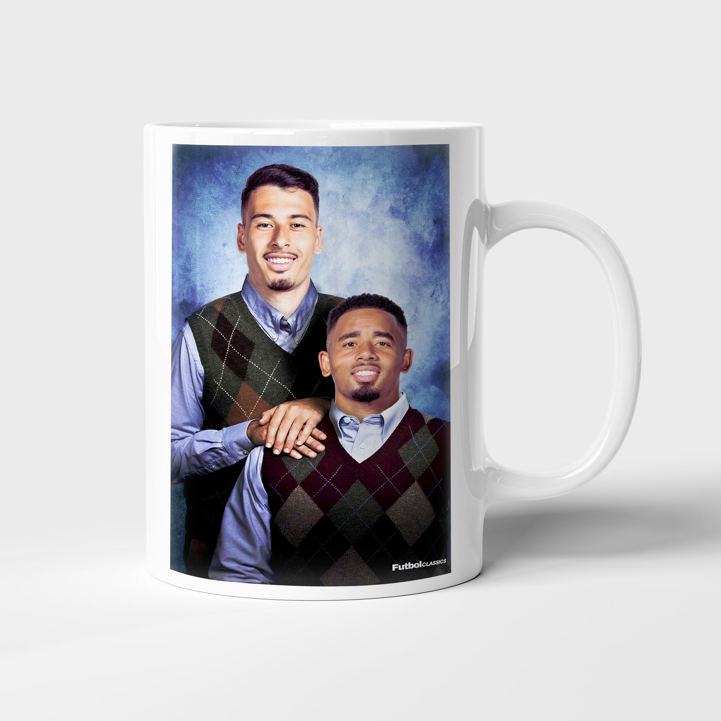Gabriel Martinelli & Gabriel Jesus football mug Arsenal gift